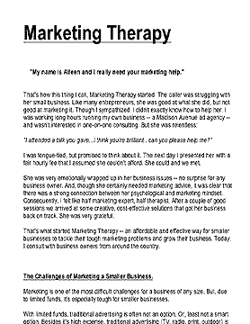 Follis Marketing Therapy Article