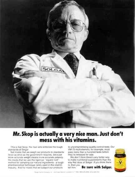 Solgar Vitamins "Mr. Skop"